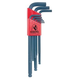 BONDHUS BALLPOINT WRENCH SET 9PCS 10999  1.5-10MM (BLX9M)