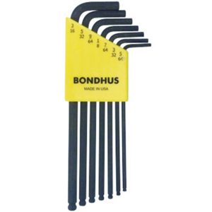 BONDHUS BALLPOINT HEX KEY SET (BK)-10945 BLX7