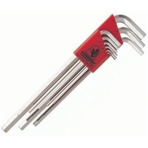 BONDHUS HEX KEY 9PCS/SET CHROME -17199 HLX9MB