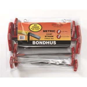 BONDHUS T-HANDLE BALLDRIVER-8PC 13187 ( BTX80M)