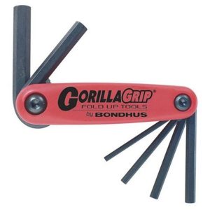 BONDHUS FOLD-UP BALLDRIVER HEX KEY SET -12894
