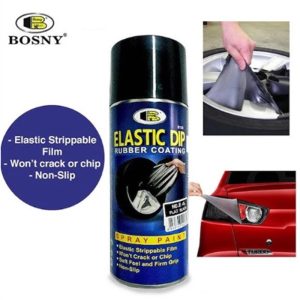 BOSNY ELASTIC DIP RUBBER COATING SPRAY PAINT B126 400CC BLACK