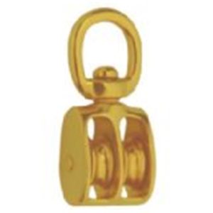 BRASS SWIVEL PULLEY-DOUBLE