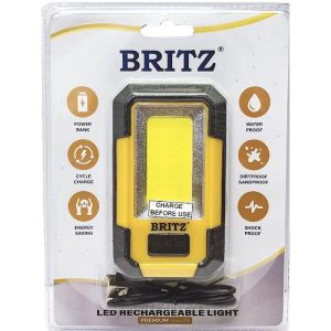 BRITZ EX-26 10W LED USB RECHARGEABLE LAMP – 500LUMEN 6500K IP44