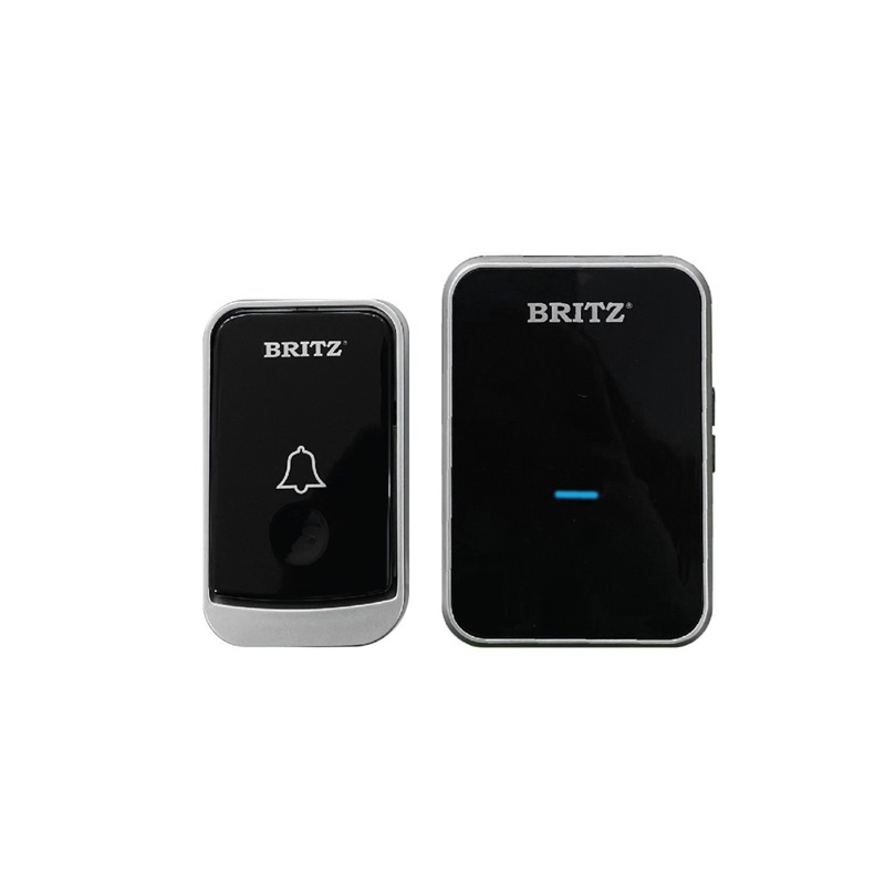 BRITZ WIRELESS DOORBELL (BLACK SILVER) 667AC