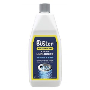 BUSTER PLUGHOLE UNBLOCKER FOR SHOWER & BATHROOM 1L