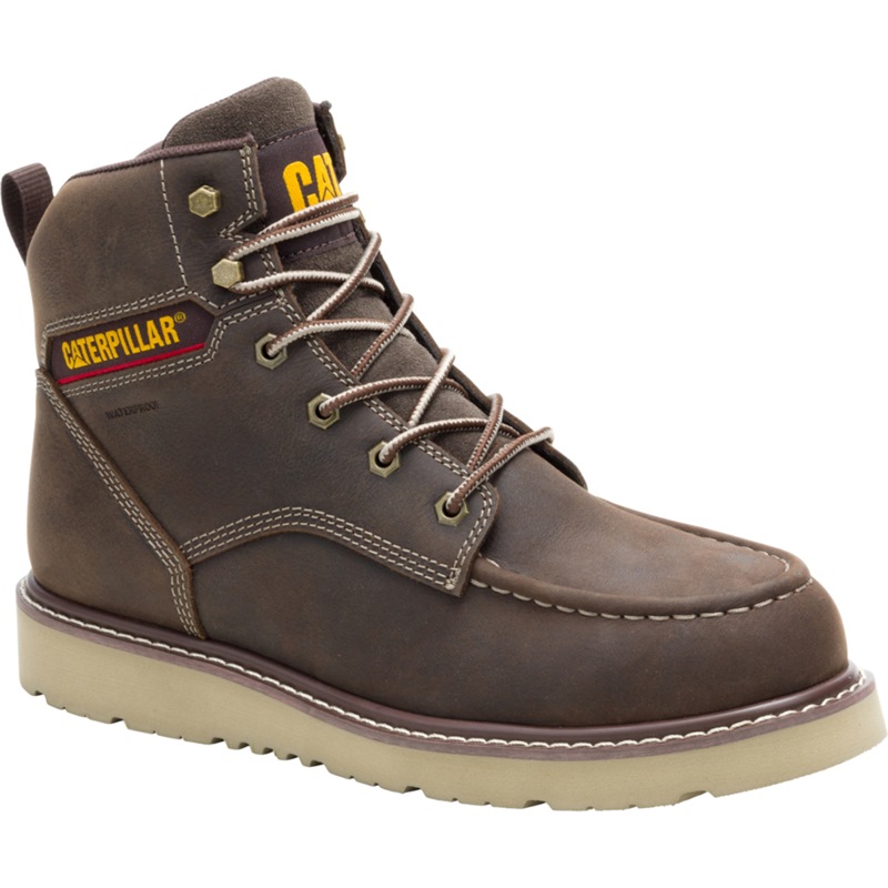 CATERPILLAR RECLAIMER WEDGE ST WP BOOT P91834 COFFEE BEAN