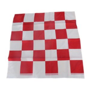 CHEQUERED FLAG-RED/WHITE
