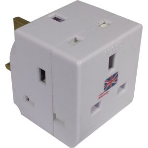 CK 3WAY 13A ADAPTOR W/OUT NEON LIGHT CK8398