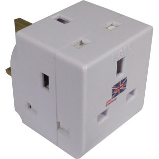 CK 3WAY 13A ADAPTOR W/OUT NEON LIGHT CK8398