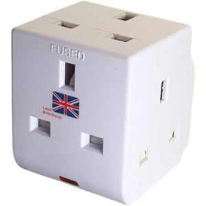 CK 3WAY 13A ADAPTOR W/NEON LIGHT CK8396N
