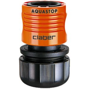 CLABER GARDEN HOSE COUPLING 5/8" WITH AQUASTOP - 8567