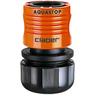 CLABER GARDEN HOSE COUPLING 5/8" WITH AQUASTOP - 8567