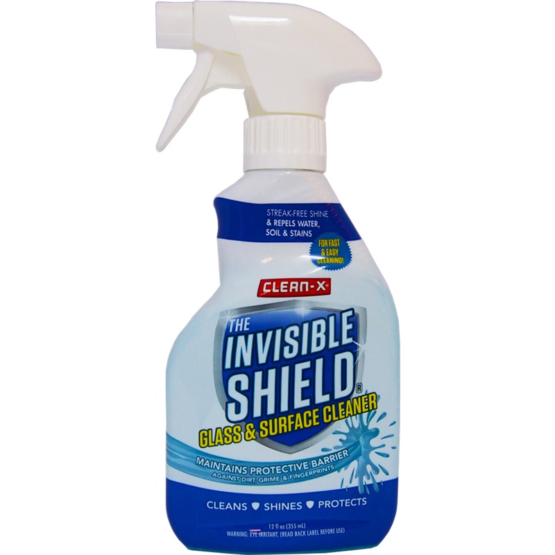 CLEAN-X INVISIBLE SHIELD REPEL GLASS & SURFACE CLEANER 355ML