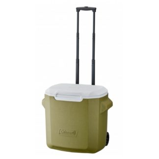 COLEMAN 28 QUART WHEELED COOLER (OLIVE)
