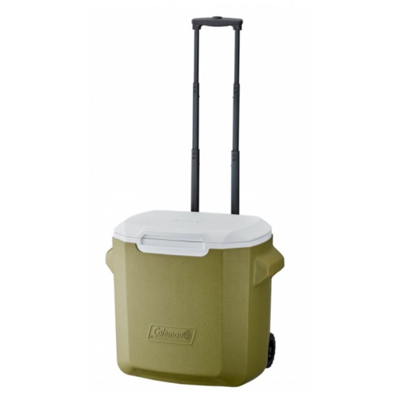 COLEMAN 28 QUART WHEELED COOLER (OLIVE)