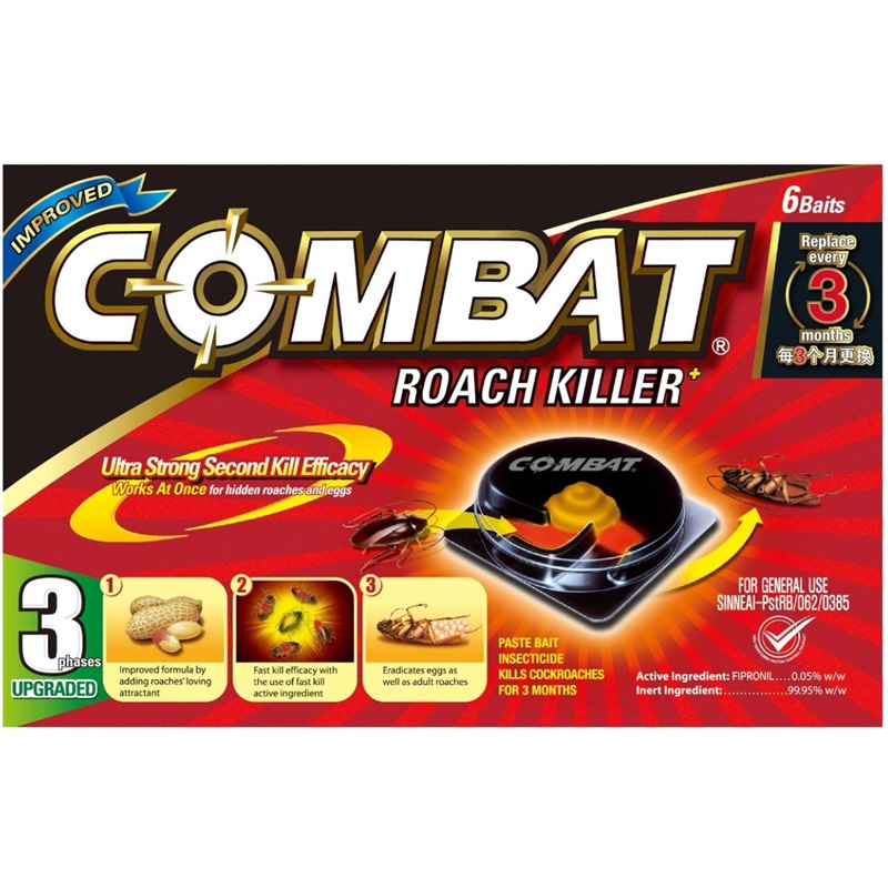 COMBAT ROACH KILLER 6'S RED - SC-CB104
