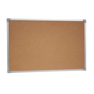 CORK BOARD C/W ALUM FRAME