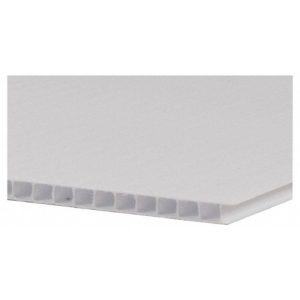 CORRUGATED PP (PLASTIC) SHEET WHITE