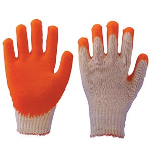 COTTON YARN RUBBER GLOVE (PAIR)-TAIWAN ORANGE PALM