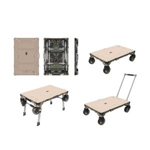 CRYSTAR™ 3 IN 1 CAMPING DOLLY WITH 2 BASKETS+LID CT-CP-01