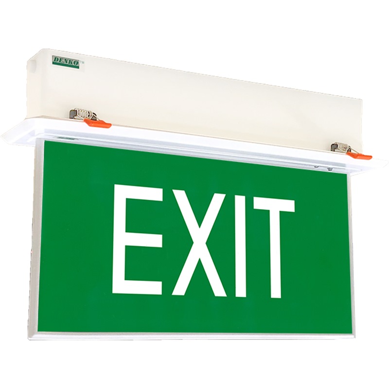 DENKO SLIM FLEX LED EMERGENCY EXIT SIGN EMFLEX R1602M