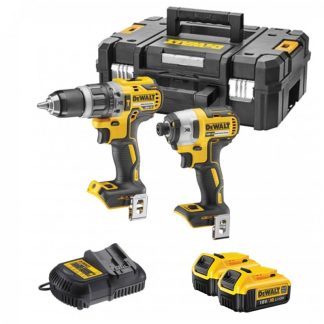DEWALT 18V 2X4.0AH LI-ION DRILL DRIVER + IMPACT DRIVER COMBO KIT DCK266M2T