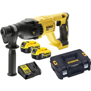 DEWALT 18V 2X5.0AH LI-ION 26MM BRUSHLESS SDS+ 3-MODE ROTARY HAMMER, DCH133P2