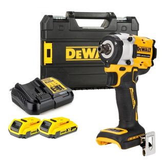 DEWALT 20V 2X 2.0AH LI-ION 13MM (1/2") IMPACT WRENCH, DCF922D2