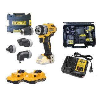 DEWALT 12V 2X2.0AH LI-ION BRUSHLESS MULTI HEAD INSTALLTION TOOL DCD703D2-B1