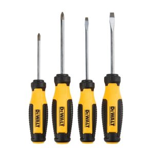 DEWALT 4-PC DURABLE ERGONOMIC MAGNETIC SCREWDRIVER SET DWHT65200