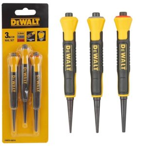 DEWALT 3PC BI-MATERIAL NAIL PUNCH SET DWHT0-58018