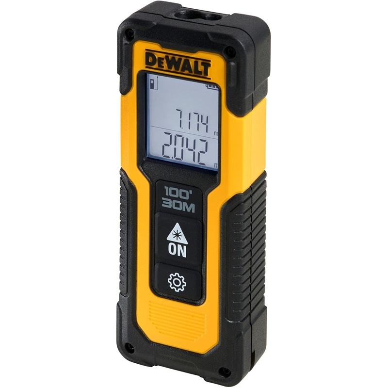 DEWALT 30M/100FT DLM30 LASER DISTANCER, OPERATE BY 2XAAA DWHT77100-XJ