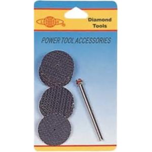 DMD BLACK RESIN BOND DISC 22MM+1MANDREL 21PPP~LX-04018