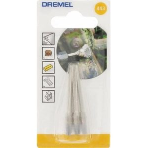 DREMEL CARBON STEEL BRUSH 3.2MM (443) 3PPP
