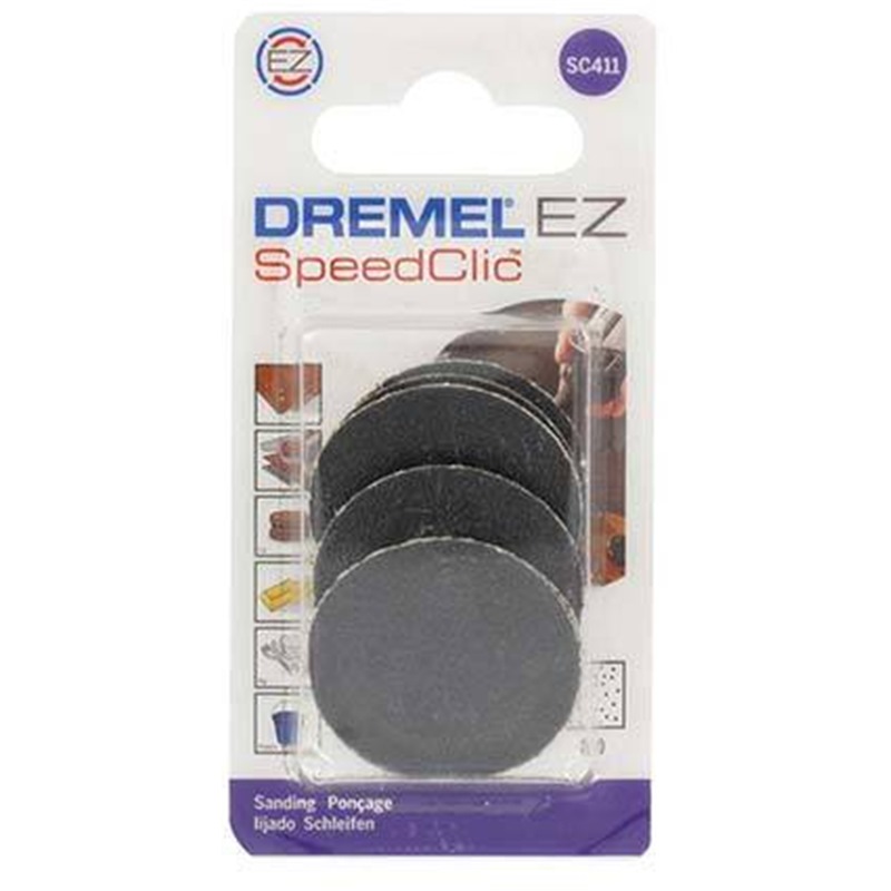 DREMEL SPEEDCLIC SANDING DISC 30MM #60 (SC411) 6PPP