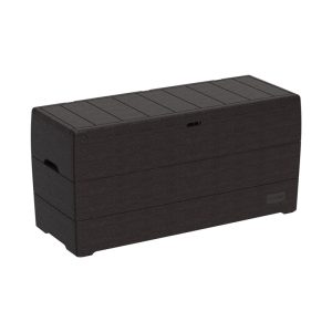 DURAMAX OUTDOOR GARDEN STORAGE BOX 270L (BROWN) 86601