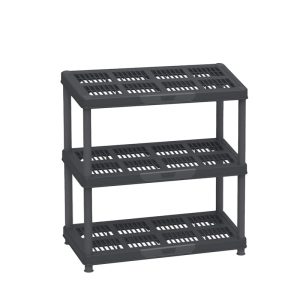 DURAMAX HEAVY DUTY MULTIPURPOSE 3 SHELF RACK (BLACK) SH001BK