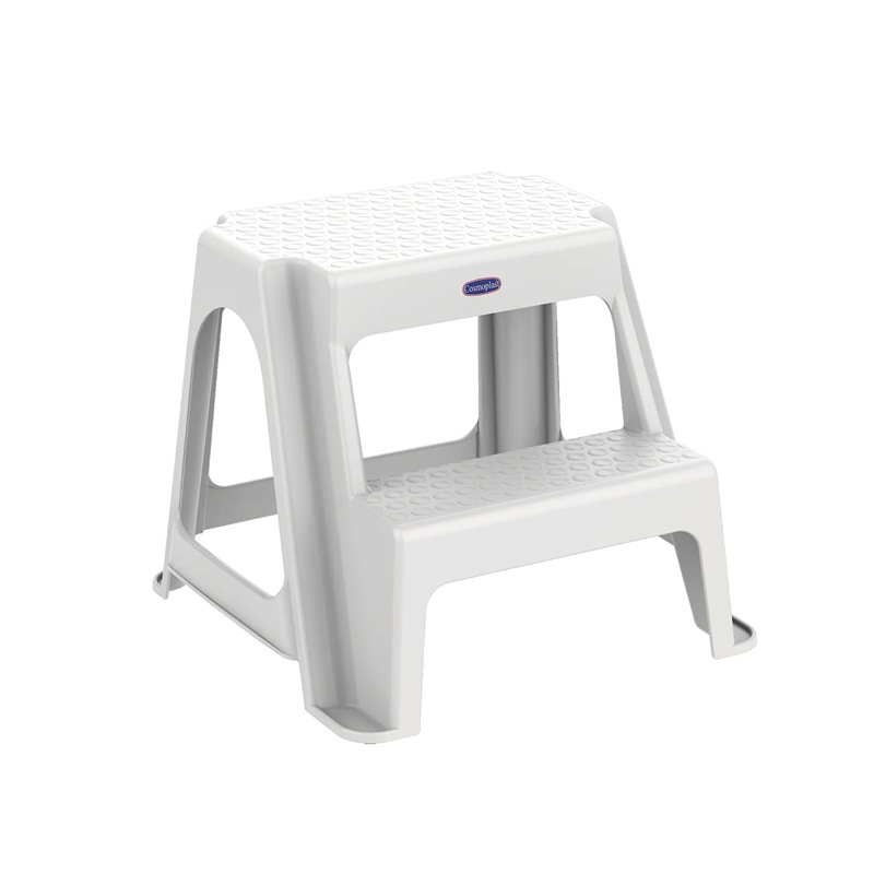 DURAMAX DOUBLE STEP LADDER STOOL (WHITE) XX316WH