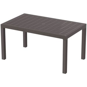 DURAMAX OUTDOOR CEDARRATTAN 6 SEATER DINING TABLE (BROWN) XX085DW