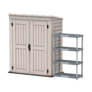 DURAMAX YARDMATE PENT PLUS GARDEN STORAGE SHED 5X3FT 05325