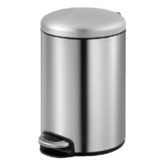 EKO MAGGEY ROUND STAINLESS STEEL STEP BIN EK9213 8L