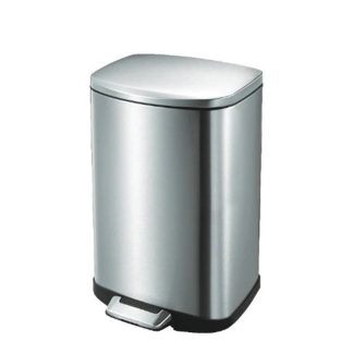 EKO DELLA STAINLESS STEEL STEP BIN L234XW228XH312MM EK9366 - 6L