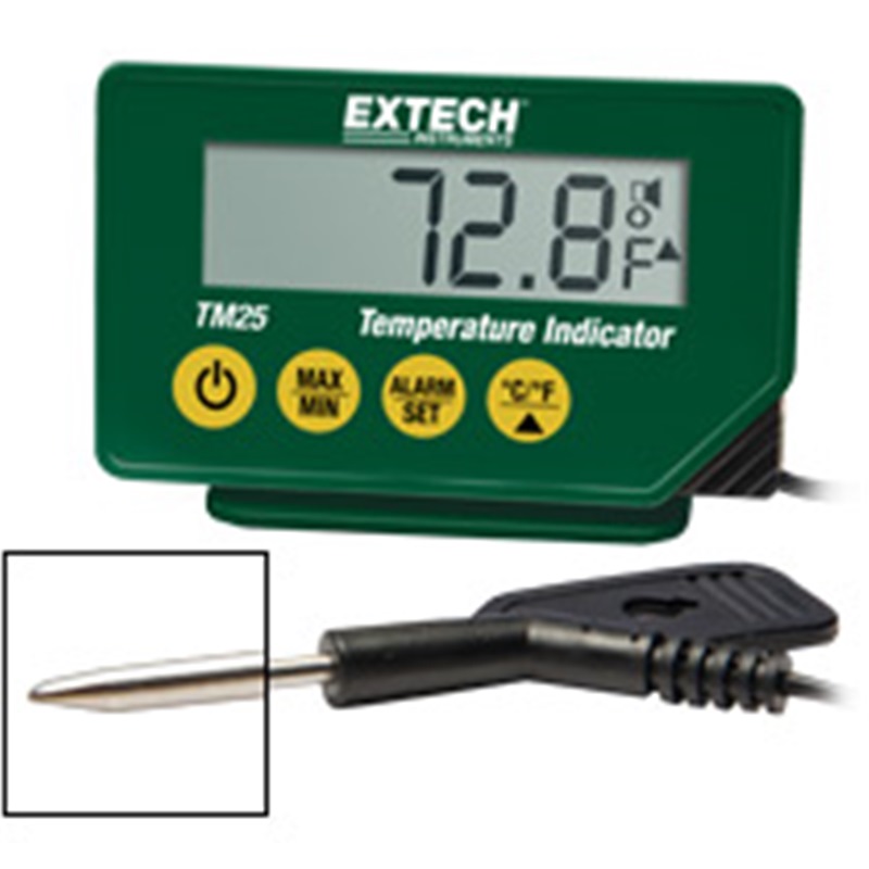 EXTECH WATERPROOF TEMPERATURE INDICATOR WITH PENETRATION PROBE EXTECH TM25