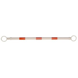 EXTENDABLE SAFETY CONE BAR, RED/WHITE, EXT TO 2.2M