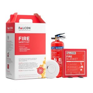 FALCON 3-IN-1 FIRE SAFETY KIT (FIRE EXTINGUISHER,BLANKET,SMOKE ALARM)