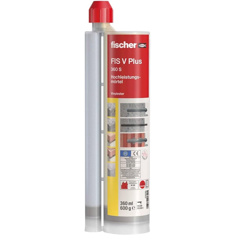Fischer VS Plus 360 S Injectable Mortar (558750)(HY200)(6pc/Box) Quick Dry | Model: 558750