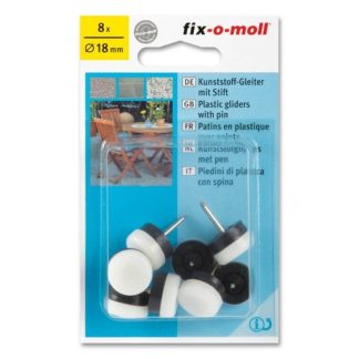 FIX-O-MOLL PLASTIC GLIDER WITH PIN 18MM - FM91