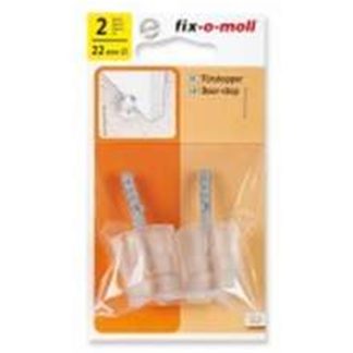 FIX-O-MOLL DOOR STOP WITH SCREW CLEAR - FM37-00