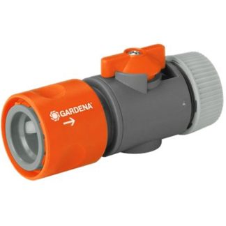 GARDENA HOSE CONNECTOR WITH CONTROL VALVE 13MM,1/2" G2942